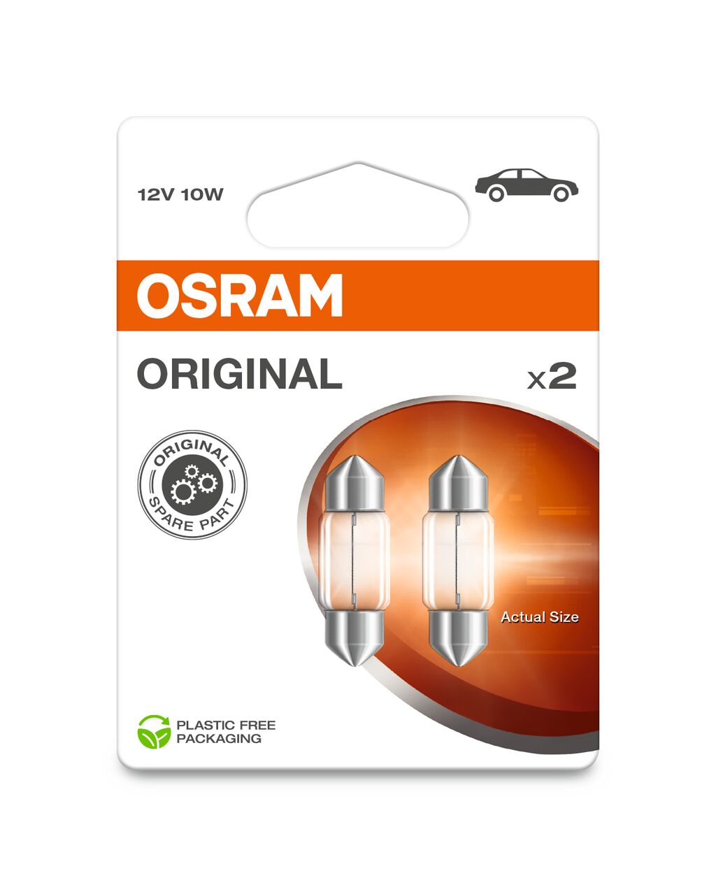 OSRAM ORIGINAL SILURO 31MM 10W SV8.5-8 12V BLI2 ECO